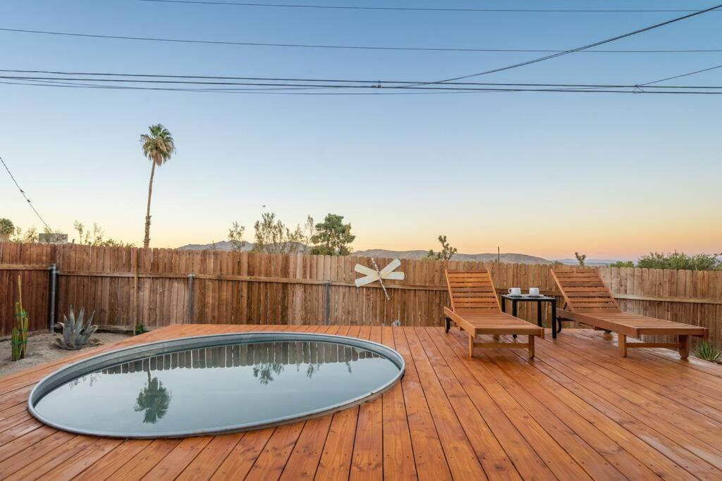 Palm Vista Retreat *Hot Tub/Cowboy Pool/Hammocks* Villa Joshua Tree Ngoại thất bức ảnh